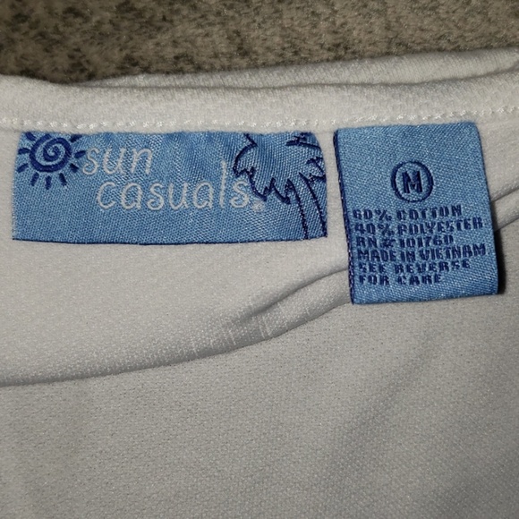 Sun Casuals Zip Embroidered Shell Coverup - Picture 8 of 8